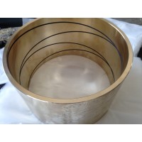 扒渣機石墨套加工定 內(nèi)圈環(huán)形石墨銅套 H65高力黃銅自潤滑套