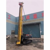 現(xiàn)貨出售履帶式光伏打樁車(chē) 光伏伸縮款打樁機(jī) 履帶打樁機(jī)