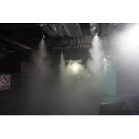 水泥廠堆料棚噴霧降塵 料口干霧抑塵安裝 噴涂車間降塵